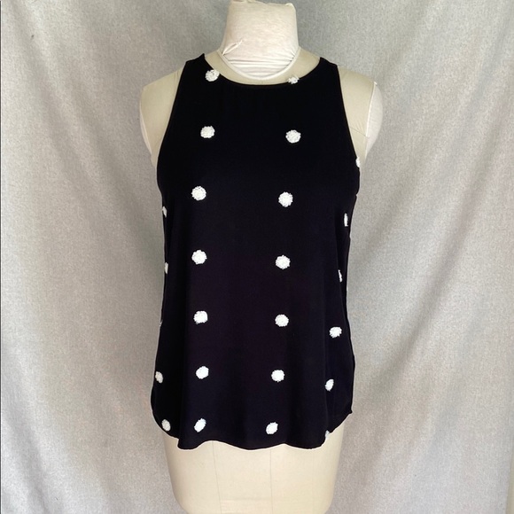 Womens Fashion Tank Tops Halter Neck Sleeveless Polka Dot Size M - Picture 3 of 10